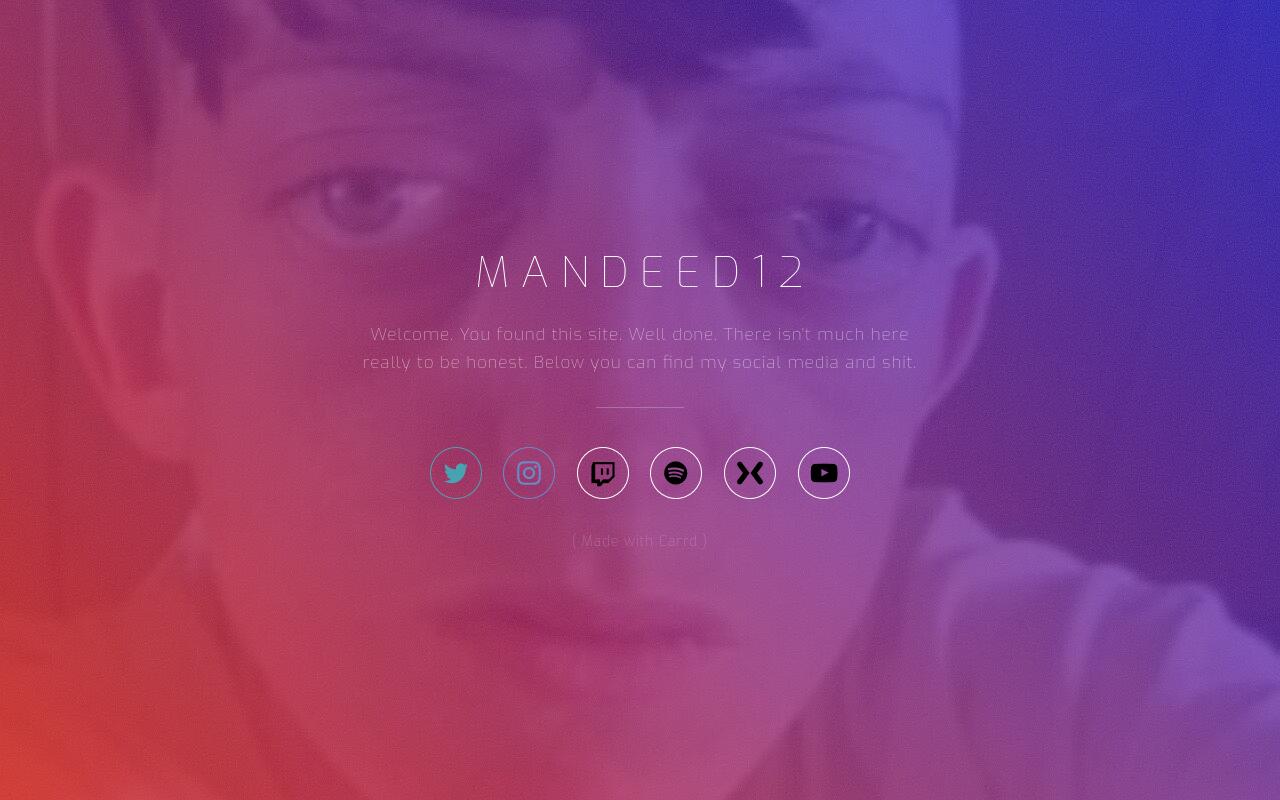 Carrd profile picture for @deed